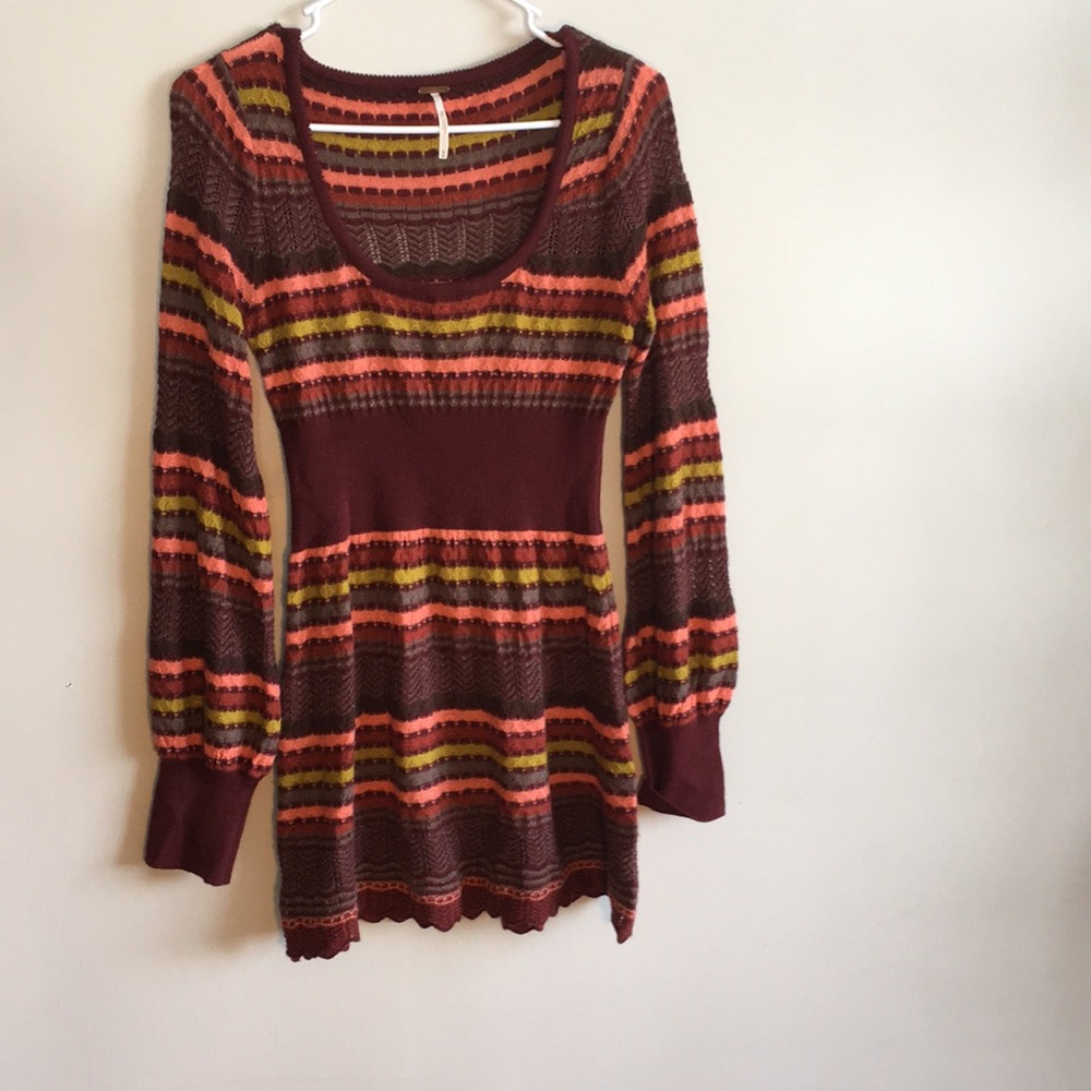 Free People Long Sleeve Sweater Dress